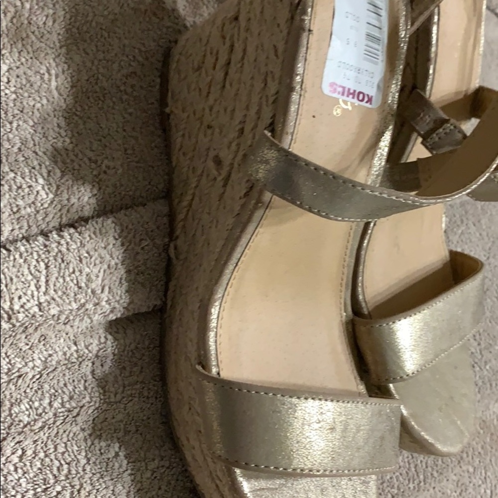 Candies wedge sandals 8 1/2